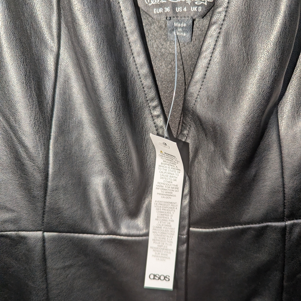 ASOS Black Button-Down Mini Dress - Picture 2 of 4